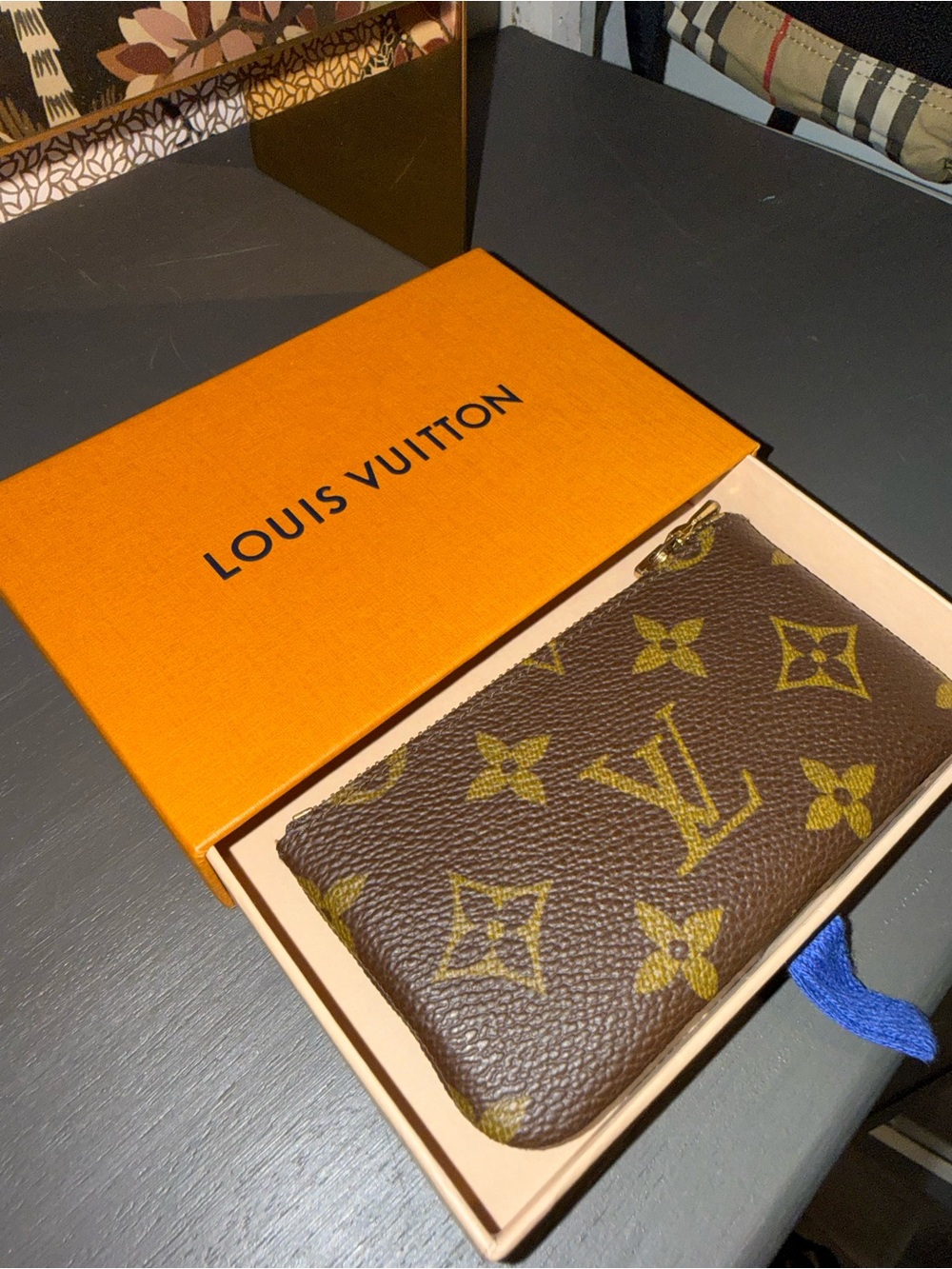 Louis Vuitton Brown Monogram Zippy
Cles Pouch
